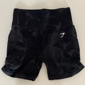 Gymshark Adapt Camo Seamless Shorts in Savanna | Black